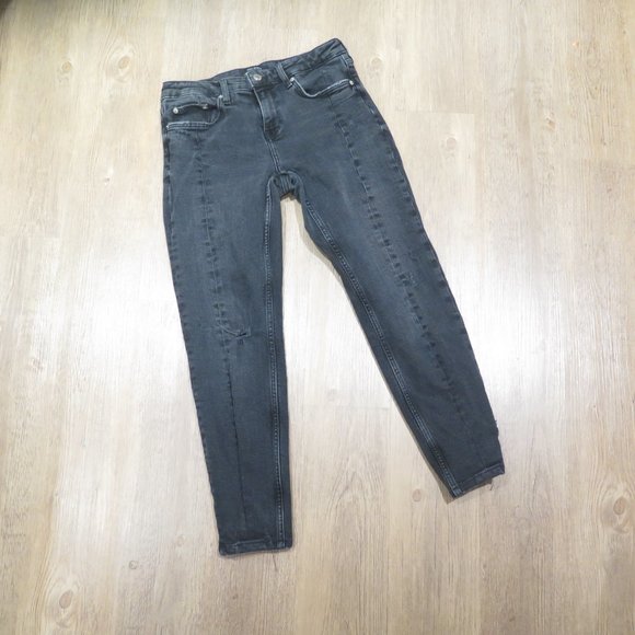 Zara Black Skinny Double Seamed Jeans Size 4 - Picture 3 of 14